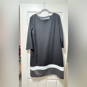 New York & Company Charcoal Gray Dress